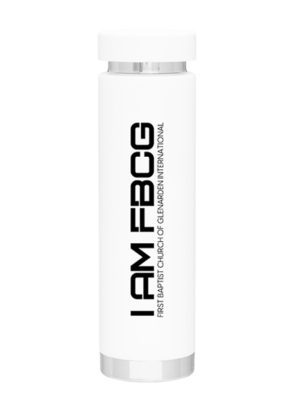 I AM FBCG White Stainless Tumbler