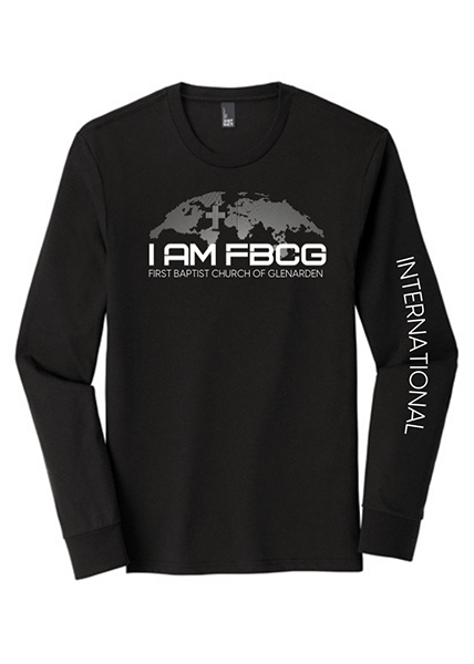 I AM FBCG Unisex Black Long Sleeve Tee