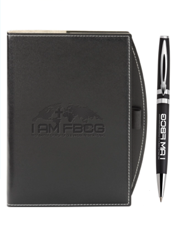 I AM FBCG Black Journal & Pen Set