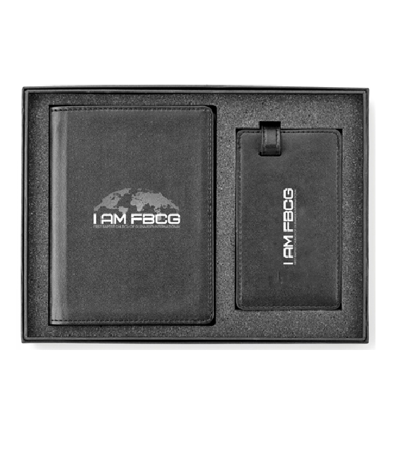 I AM FBCG Travel Set - Passport Cover & Luggage Tag