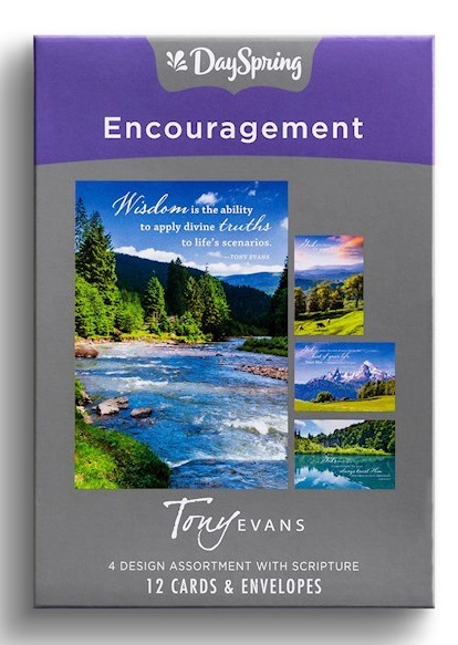Tony Evans Encouragement Cards, Box of 12 (various)