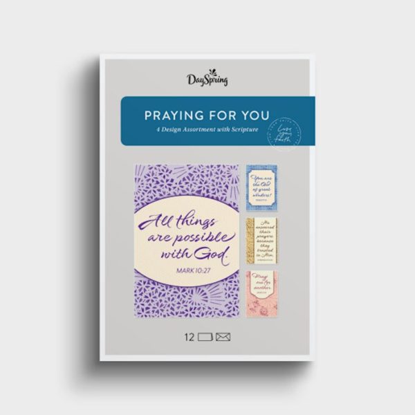 Patterns Design Praying For You Cards, Box of 12
