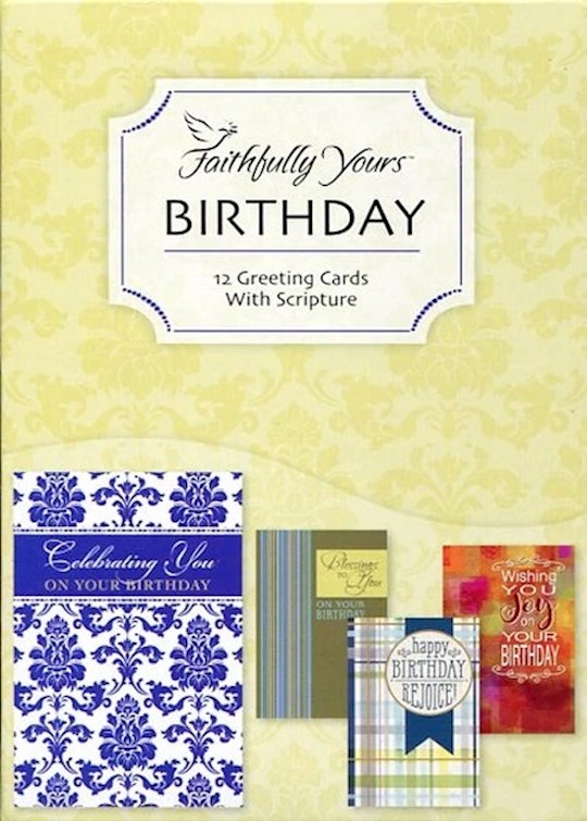 Blessings Birthday Cards, Box of 12