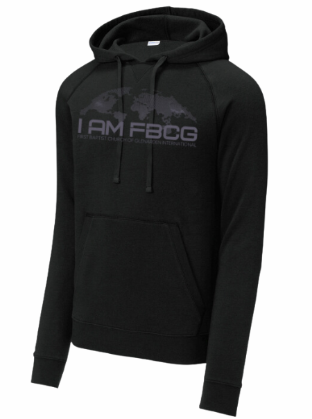 I AM FBCGI Fleece Pullover Hoodie, Black