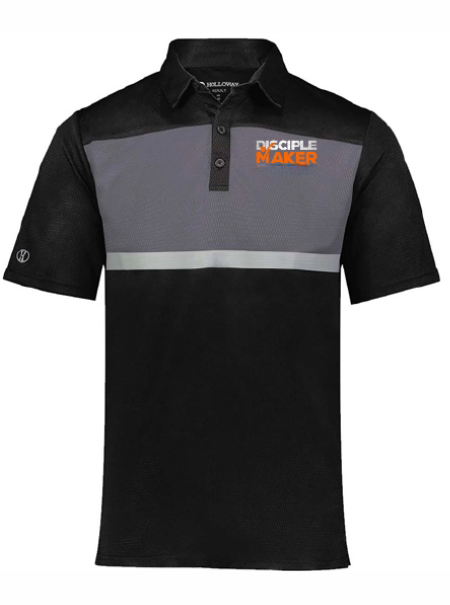 disciple maker black polo Disciple Maker Polo, Black & Grey
