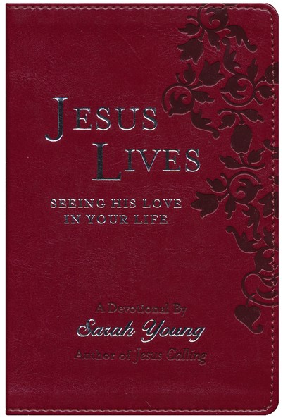 9781404189669 Jesus Lives Devotional (Deluxe Edition) Cranberry Leathersoft