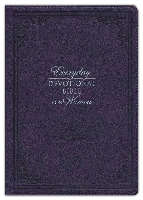 NLT Everyday Devotional Bible For Women  - Purple Faux Leather