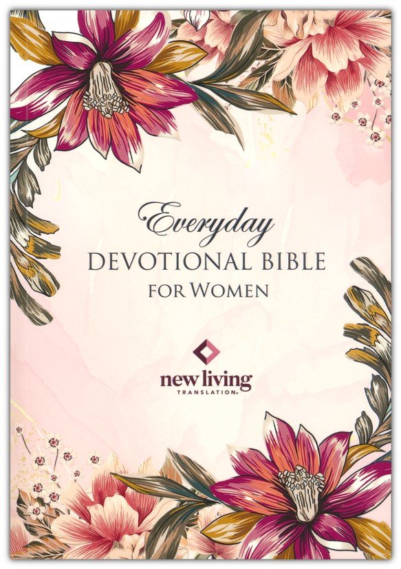 NLT Everyday Devotional Bible For Women - Pink Lily Flexcover
